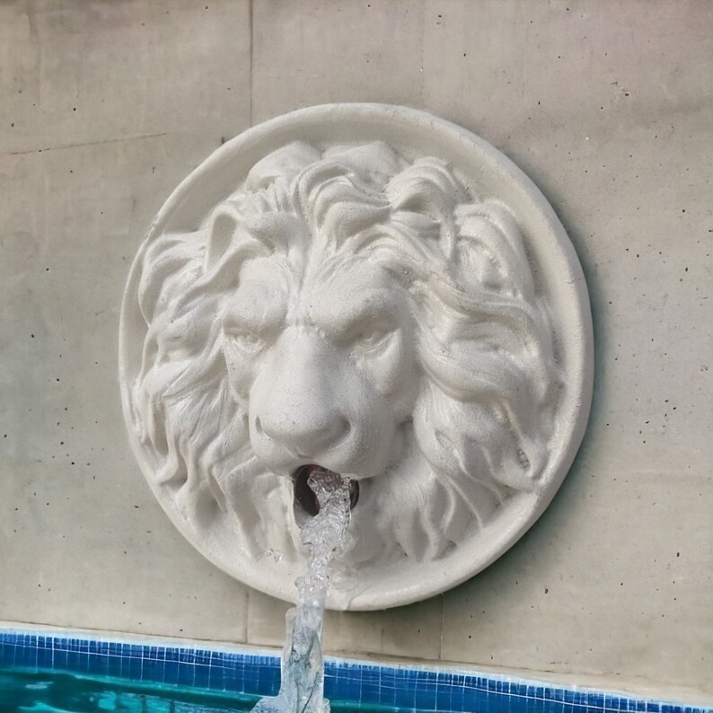 Lion Head Wall Water Spout for Pool Lion Head Water Feature Lion Head