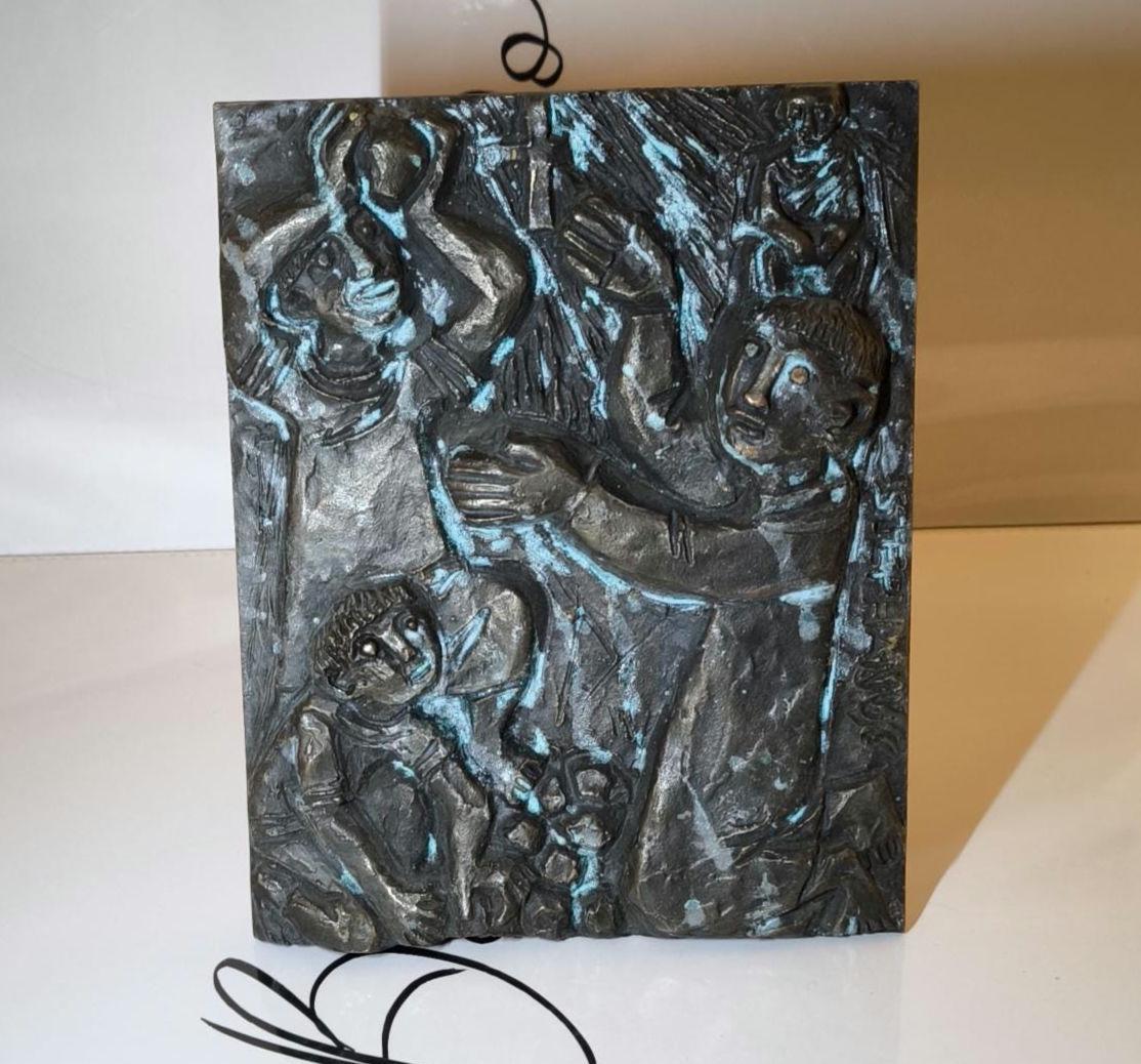 Bronzerelief von Egino Weinert