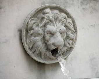 Concrete wall fountain Lion head Lion Head water fountain outdoor Lion head fountain spout