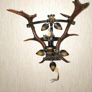 Deer horn wall lights