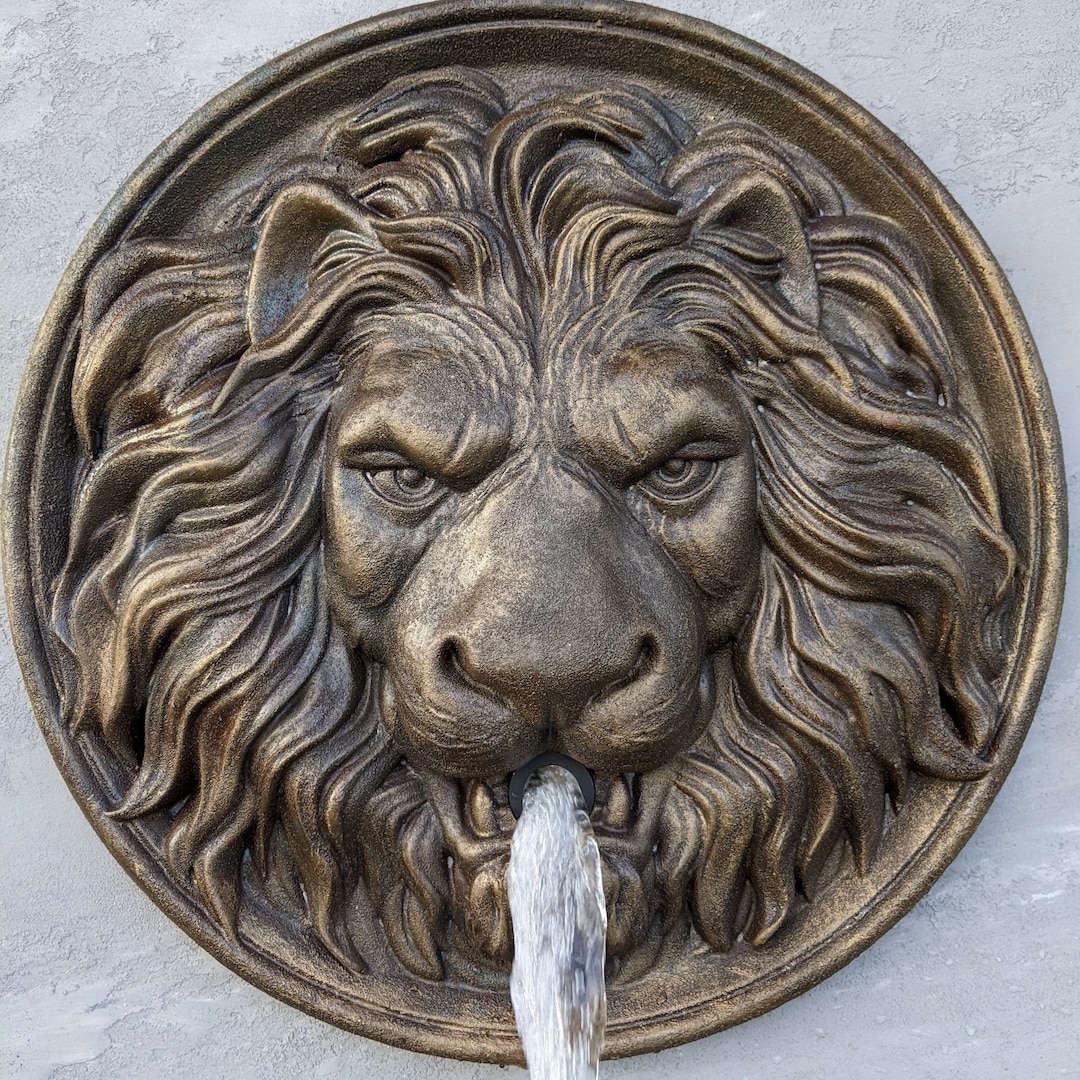 Lion Head Wall Water Fountain Lion Head Water Feature Lion Head Water