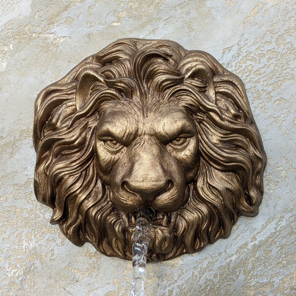 Lion Head Pool Spout Fountain - Etsy
