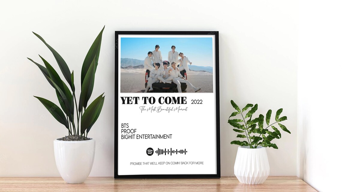 Yet to Come/ BTS/ Double Poster/ BTS Lyrics/ Poster BTS Etsy