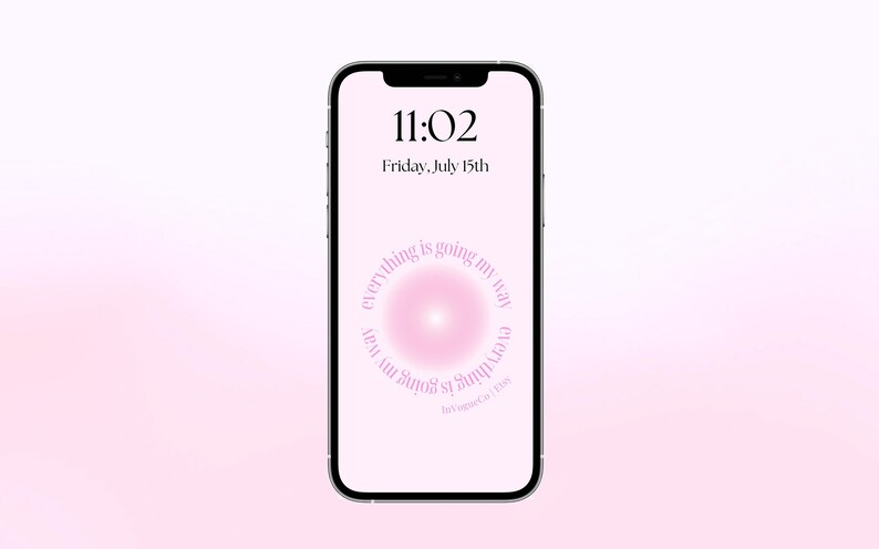 Lucky Girl iPhone Wallpaper Aura Background Minimalistic iPhone