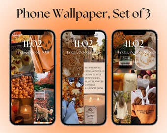 Fall iPhone Wallpaper | Fall lockscreen wallpaper | Fall iPhone homescreen | Halloween lockscreen wallpaper | Trendy iPhone wallpaper | Cozy