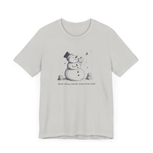 Weihnachten Schneemann Essen Weihnachtskekse T-Shirt, Urlaub Winter T-Shirt, Festliche Weihnachten Top, Süßes Schneemann Shirt, Weihnachtsplätzchen Liebhaber Geschenk