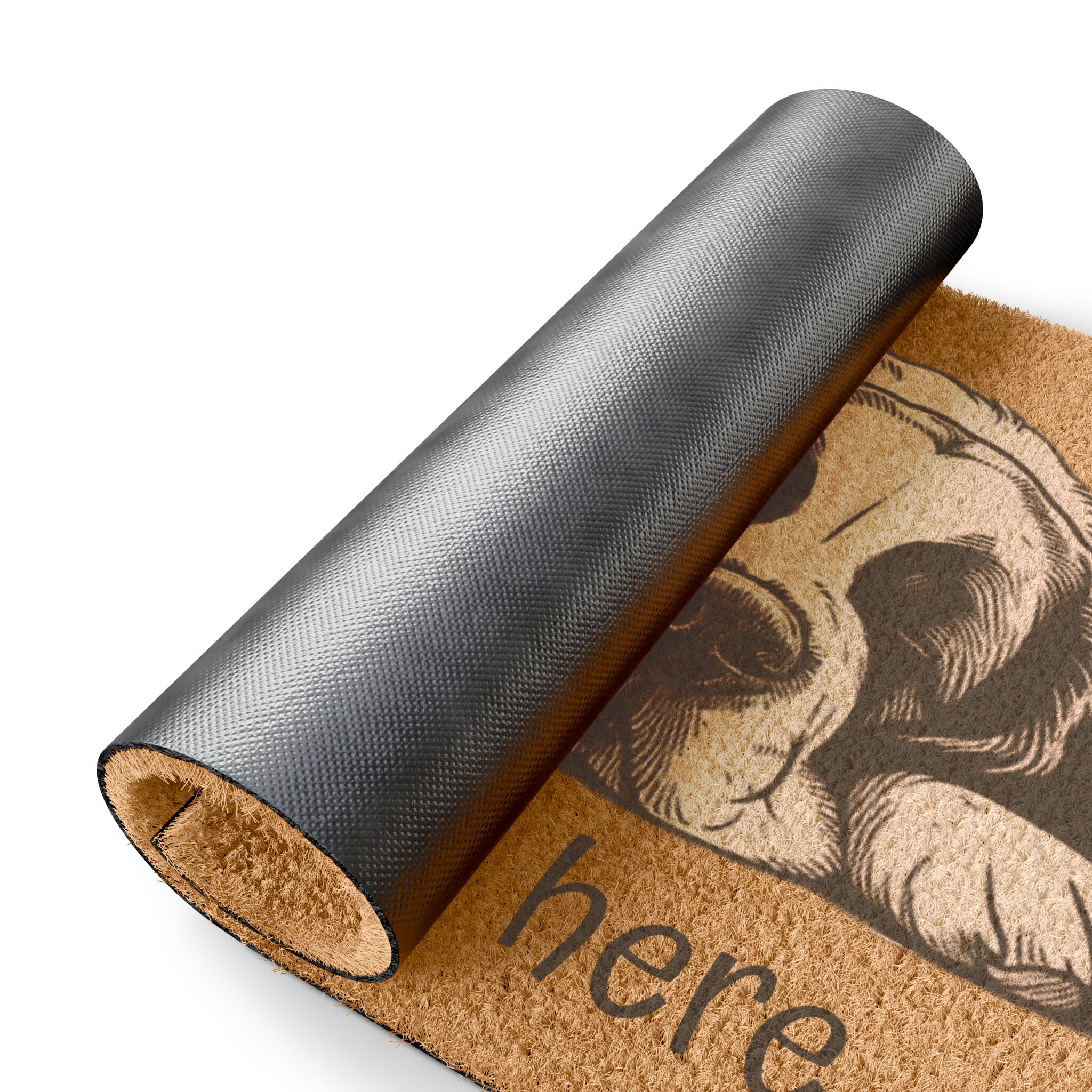 Saint Bernard Dog Doormat, a Saint Lives Here Saint Bernard Lovers