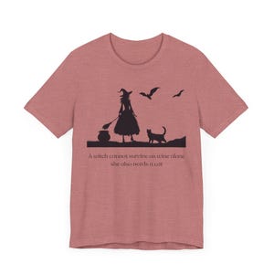 Halloween Witch with Cat T-Shirt, Tee, Shirt, Halloween Costume, Halloween Apparel