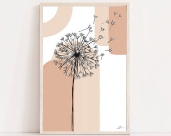 Dandelion Flower Artwork Digital Download