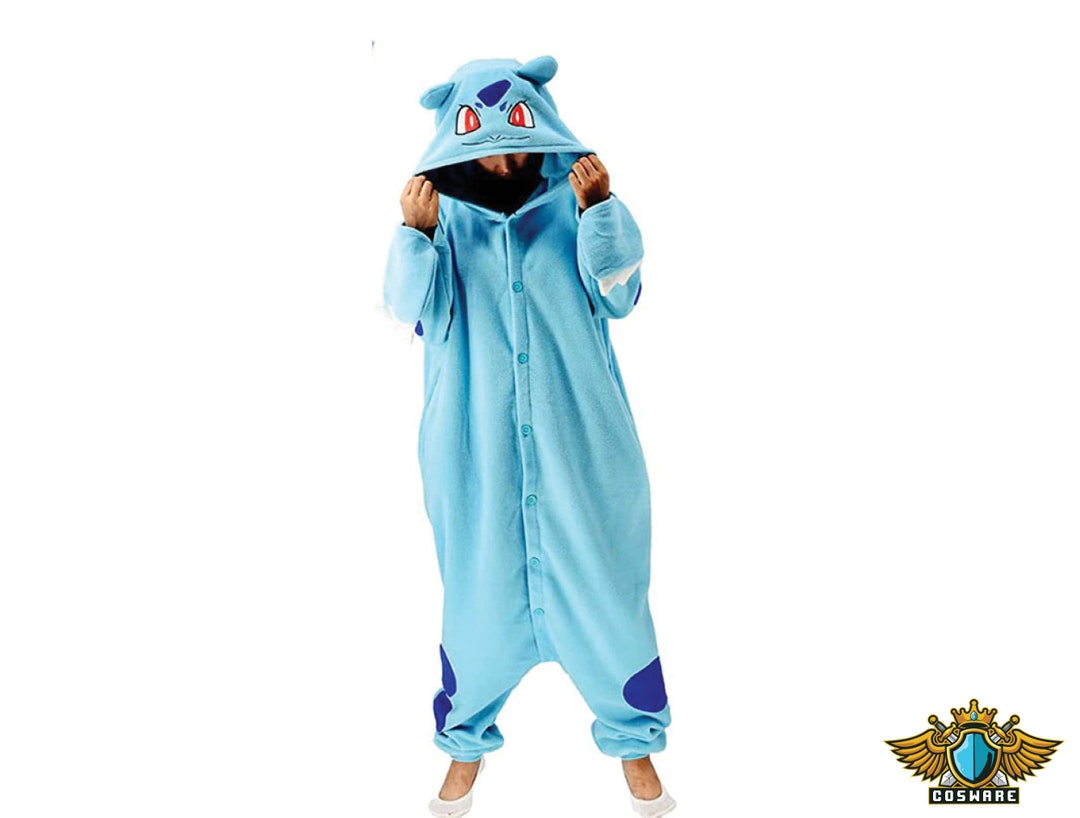 Anime Bulbasaur Onesie Onesies for Adults Kigurumi Adult Etsy