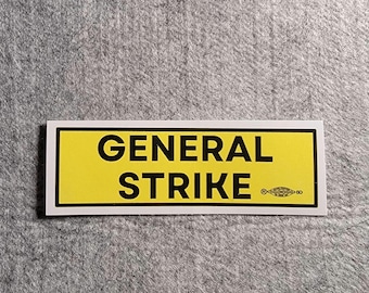 General Strike sticker