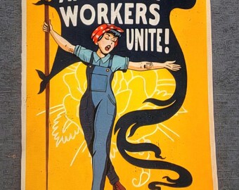 American workers unite vinyl decal. Labor Union