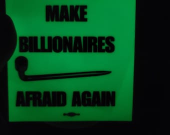 4 inch glow in the dark union, labor , activist vinyl decal