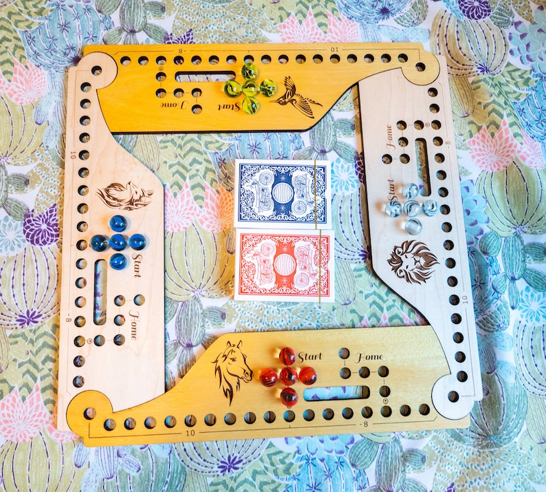 Jokers & Marbles Game 46 Player Rustic, Pegs and Jokers, Jokers and