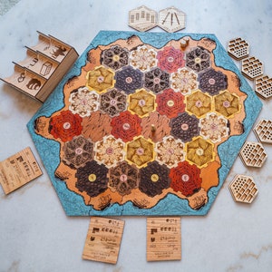 Wood Game Pieces for Popular Settler Board Game