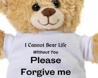 Forgive me teddy bear best sale