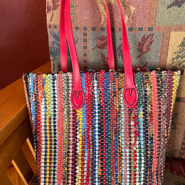 Rag Rug Tote - Etsy