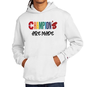 Unisex Champion Hoodie real Champion hoodie champion birthday gift Champion lover Champion sweater grad gift party gift fun hoodie