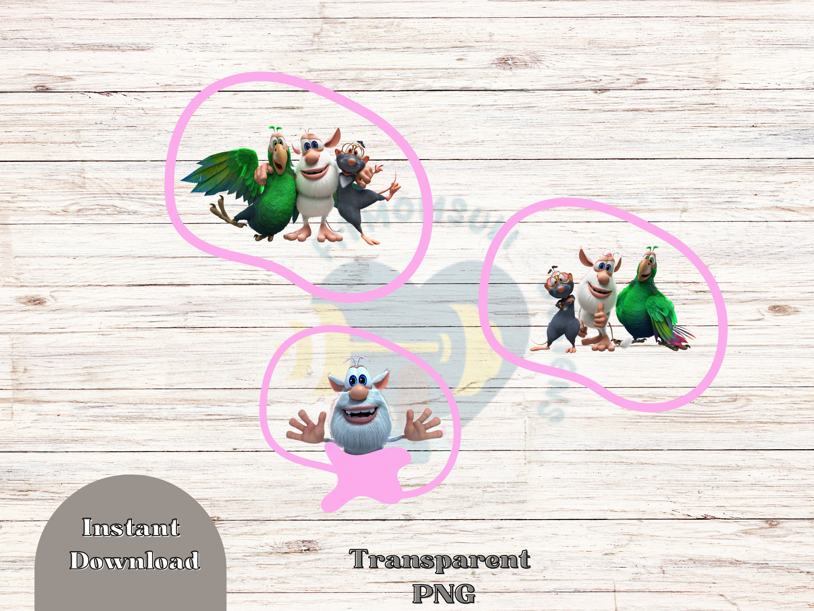 Booba PNG, Booba Birthday Girl PNG, Booba Sticker Digital File - Etsy