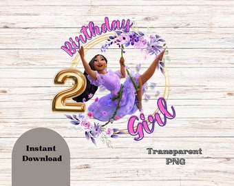 Isabela Birthday PNG, Encanto Birthday PNG, 2nd Birthday, Encanto Birthday Party Digital File