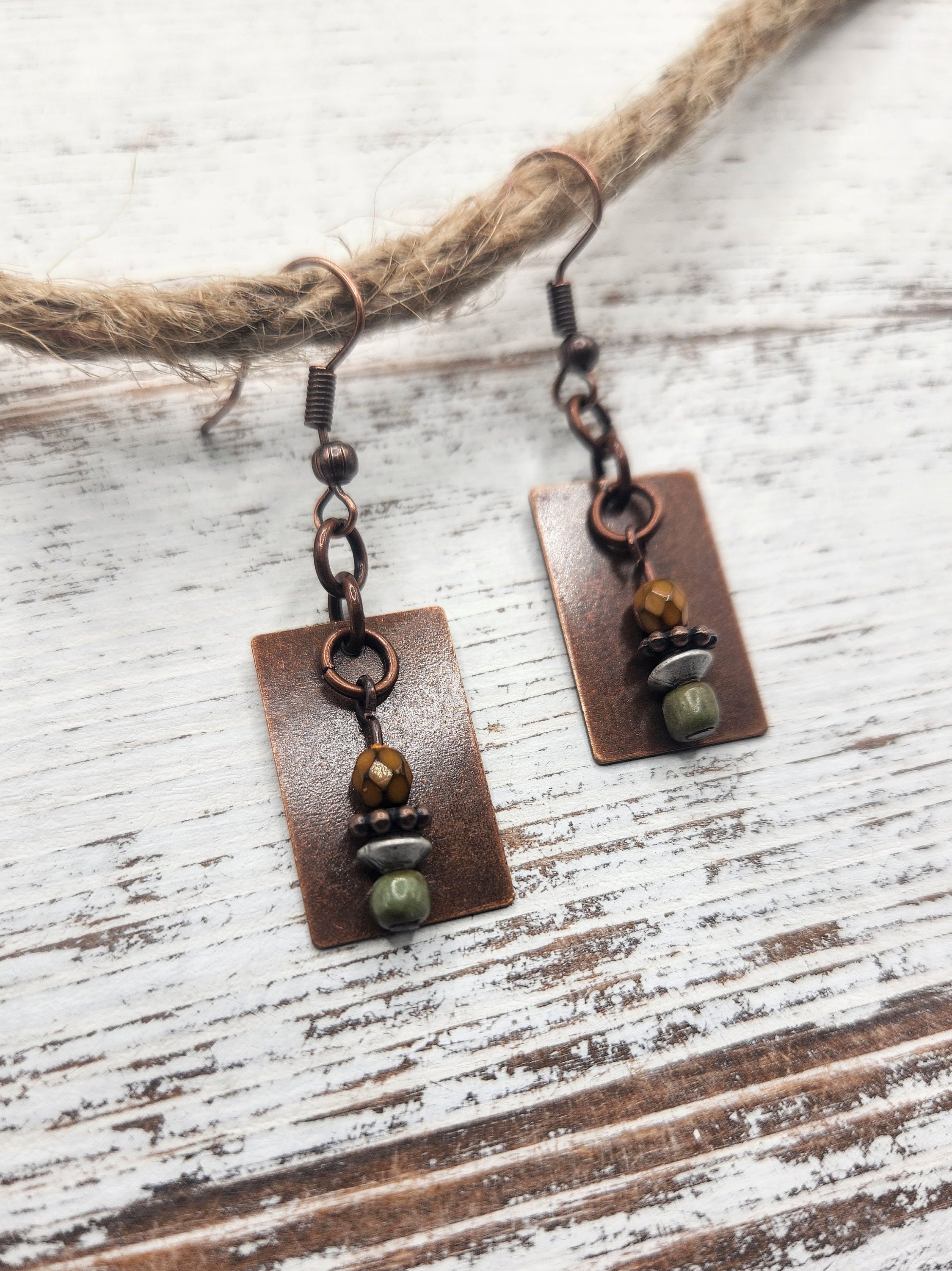 Vintage Boho Style Antique Finish Dangle Drop Earrings - Women's Fashion Jewelry For Gifts & Occasions