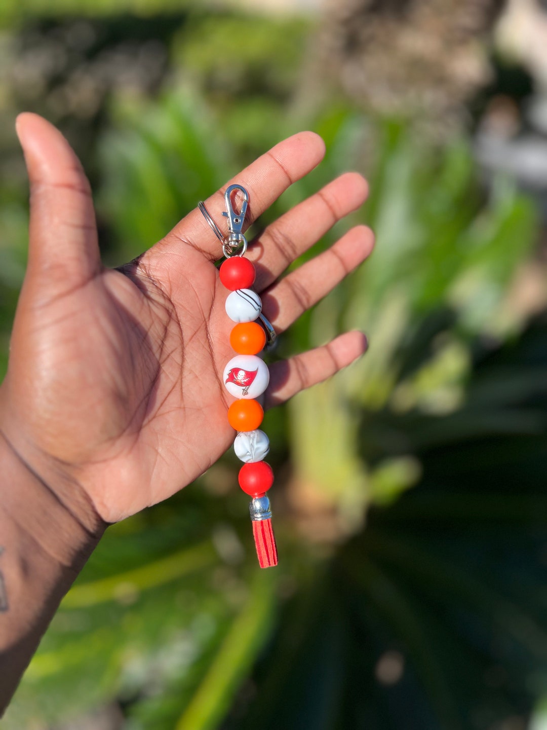 Tampa Bay Buccaneers Keychain. Tampa Buccaneers Team Colors Etsy