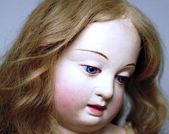 BLESSING **JESUS CHILD** >> Paper-mâché/Early 19th Century <<