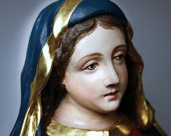 The Mother of God << WOOD SCULPTURE >> ** Late 19th century **