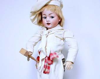68 CM(26.77 inches)<>Antique Bisque Head doll by Hertel Schwab & Co. for König Wernicke<<