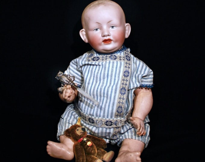 Antique Character Bisque head doll by Franz Schmidt & Co./ca.1910