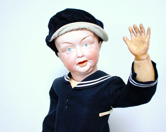 58 cm (22.83 inches)<>Antique Character Doll by MAX HANDWERCK *******