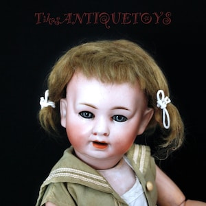 Rare Mold 1920&#39;s Bisque head doll by PORZELLANFABRIK MENGERSGEREUTH