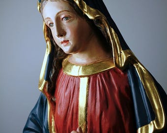 The Mother of God << WOOD SCULPTURE >> ** Late 19th century **