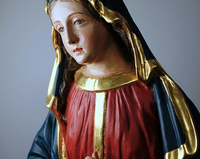 The Mother of God << WOOD SCULPTURE >> ** Late 19th century **