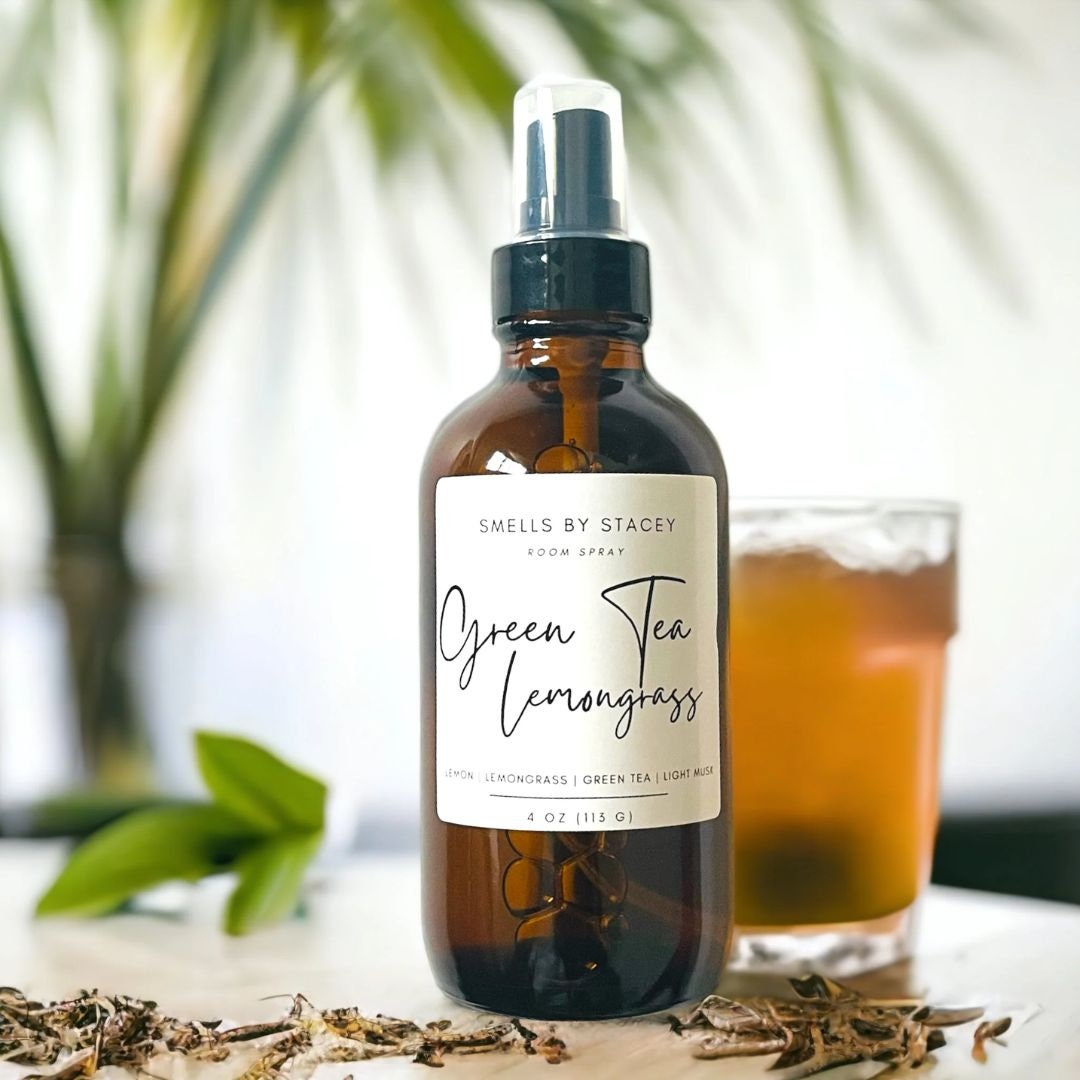 Green Tea & Lemongrass Room Spray 4oz Etsy