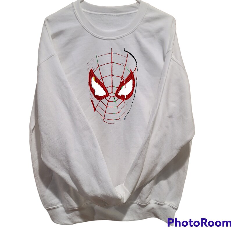 Custom Spiderman Crewneck, Spiderman Sweatshirt, Spiderman Embroidered ...