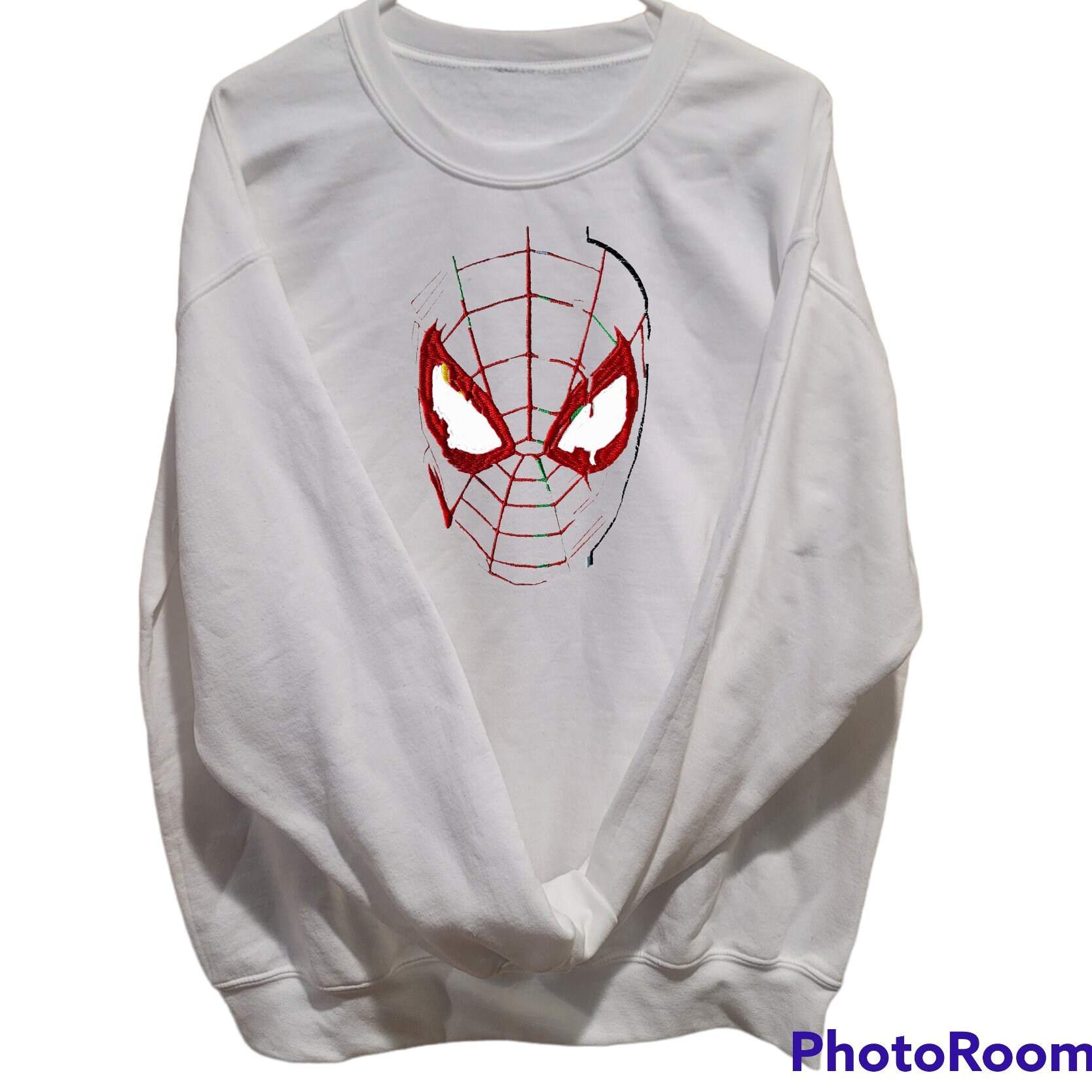 Custom Spiderman Crewneck, Spiderman Sweatshirt, Spiderman Embroidered ...