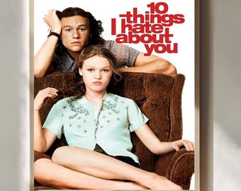 10 Dinge, die ich an Dir hasse 1999 Film Poster Heath Ledger Julia Stiles