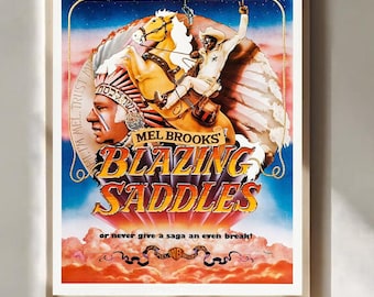 Blazzing Saddles Film von Mel Brooks 1974 Filmplakat