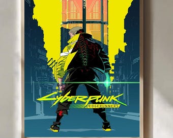 Cyberpunk Edgerunners Show By Rafat Jaki 2022 Movie Poster