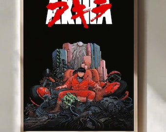Akira Film 1988 Blei Film Poster Cyberpunk Anime Poster 1988 Sci Fi Motorrad Wand Kunst Druck Dekor
