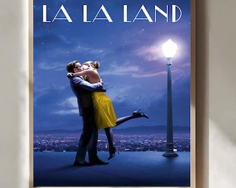 La La Land Film 2016 Stars Filmplakat Modern Jazz Romanze Plakat 2016 Musical Film Inspiriert Wandkunst