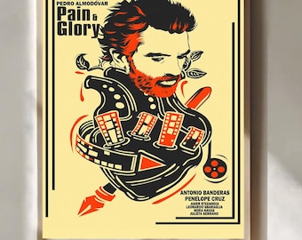 Pain and Glory Film By Pedro Almodóvar 2019 Collage Movie Poster