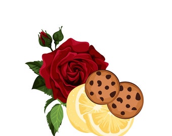 Biscuits à la rose et au citron