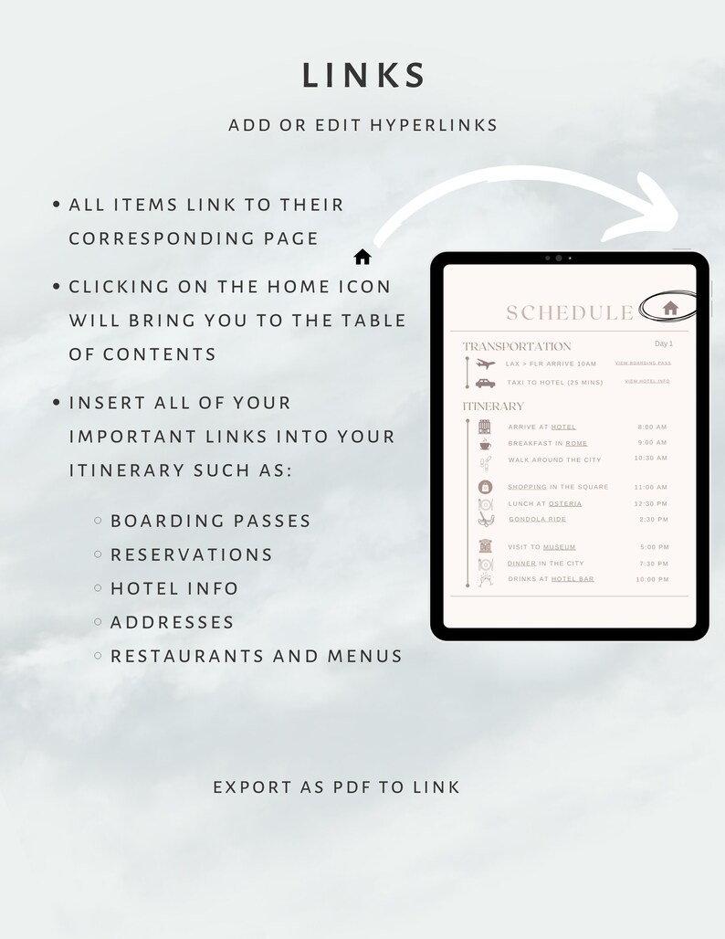 Travel Itinerary Template Travel Planner Mobile Travel Itinerary