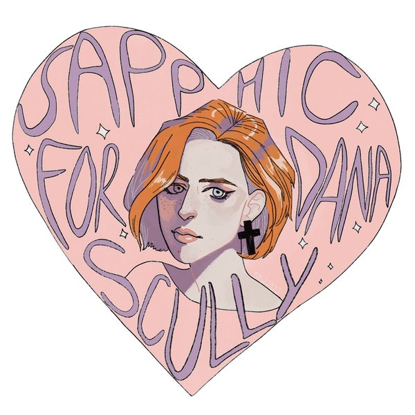 Sapphic For Dana Scully - Sticker