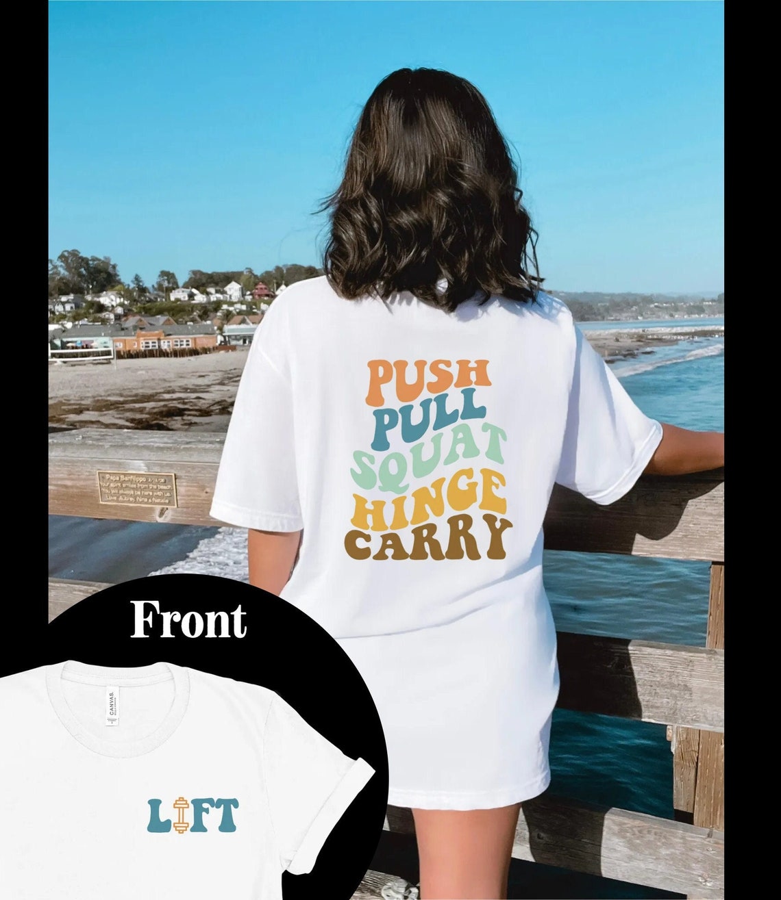 Retro Gym Pump Cover Printed Front and Back Weight Lifting Etsy