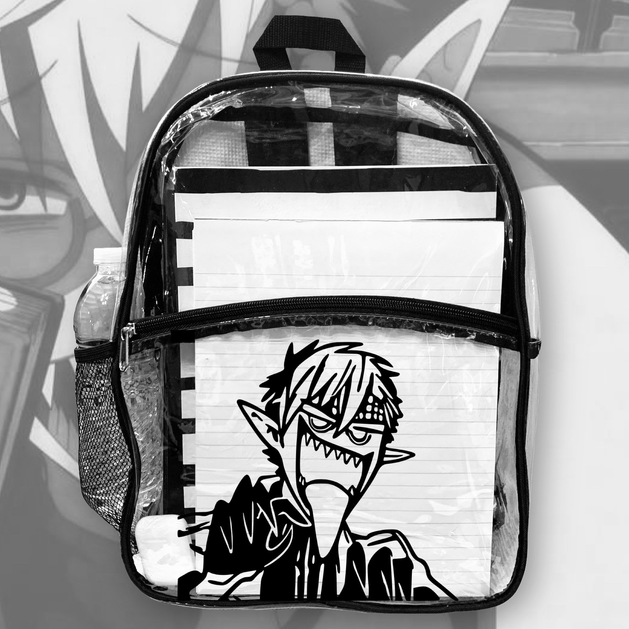 TBHK Tsuchigomori Clear Backpack | Clear Anime 15” Backpack