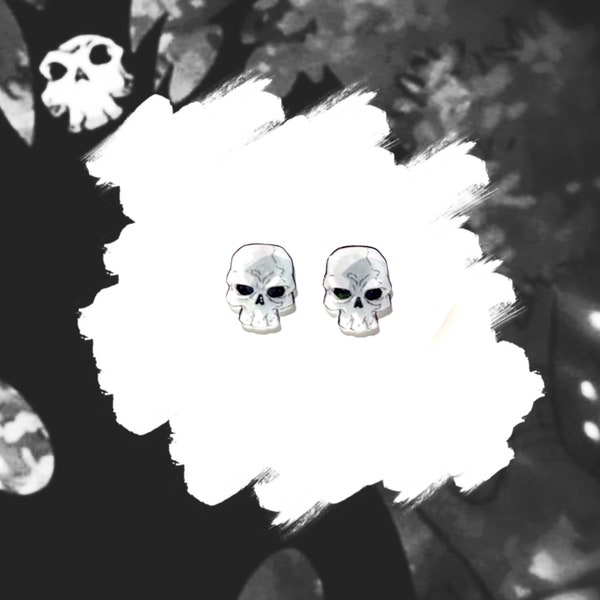 Shinigami Lord Death Stud Earrings | Shinigami Sama Soul Eater Anime Jewelry | Anime Earrings | Old Shinigami Mask |