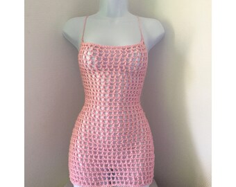 Crochet dress cover-up